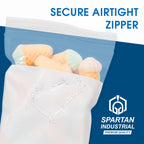 5" X 7" Zip Top Resealable Bags With Writable White Block (1000 Count)