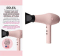 L’Ange Hair Soleil Professional Hair Dryer | Fast Drying Ionic Blow Dryer for Frizz-Free Results | 3 Heat Settings