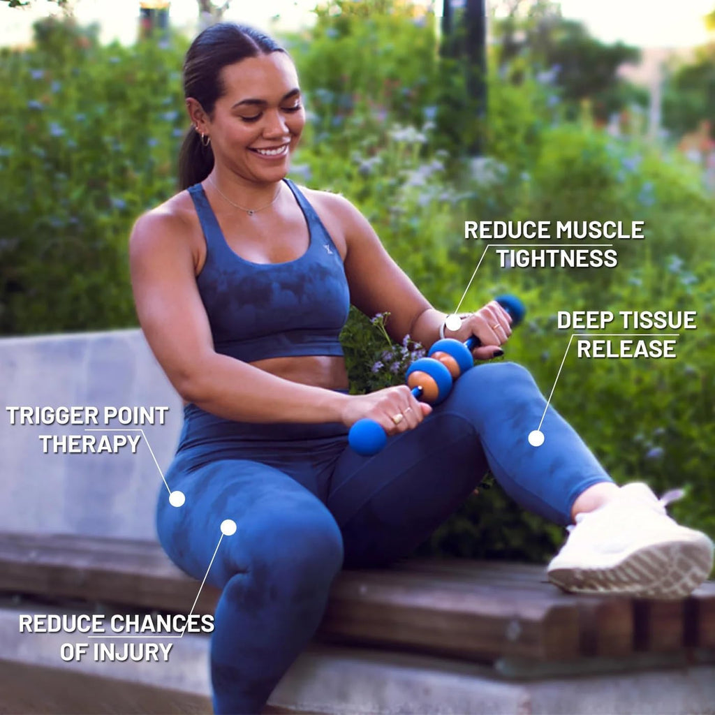 MOBO Deep Tissue Muscle Roller Stick for Back, Leg Recovery Massage Roller | One tool replaces a foam roller, massage
