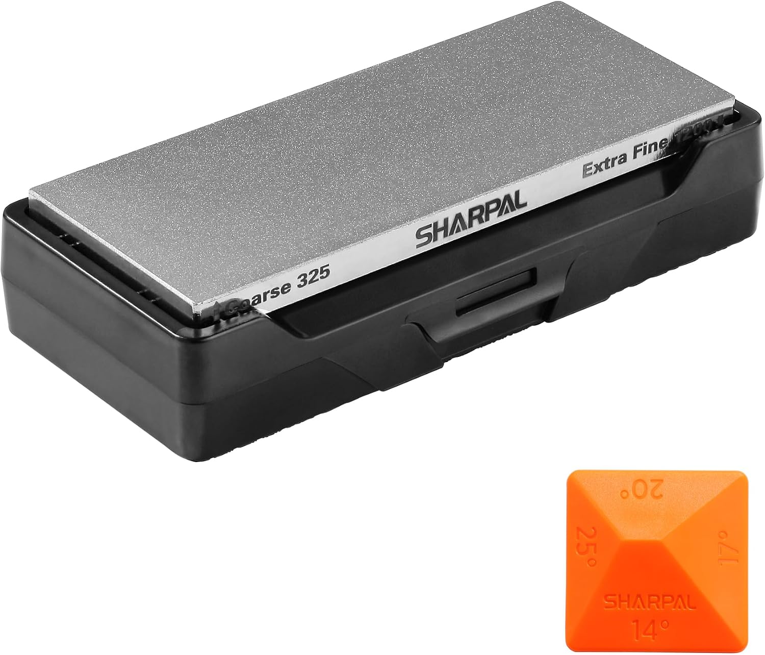 156N Double-sided Diamond Sharpening Stone, 6 in. x 2.5 in. | Coarse 325 / Extra Fine 1200 Grit, Storage Case with