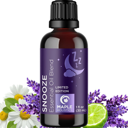 Sleep Essential Oil Blend for Diffuser - Snooze Blend Essential Oil for Sleep with Lavender Roman Chamomile Cedarwood