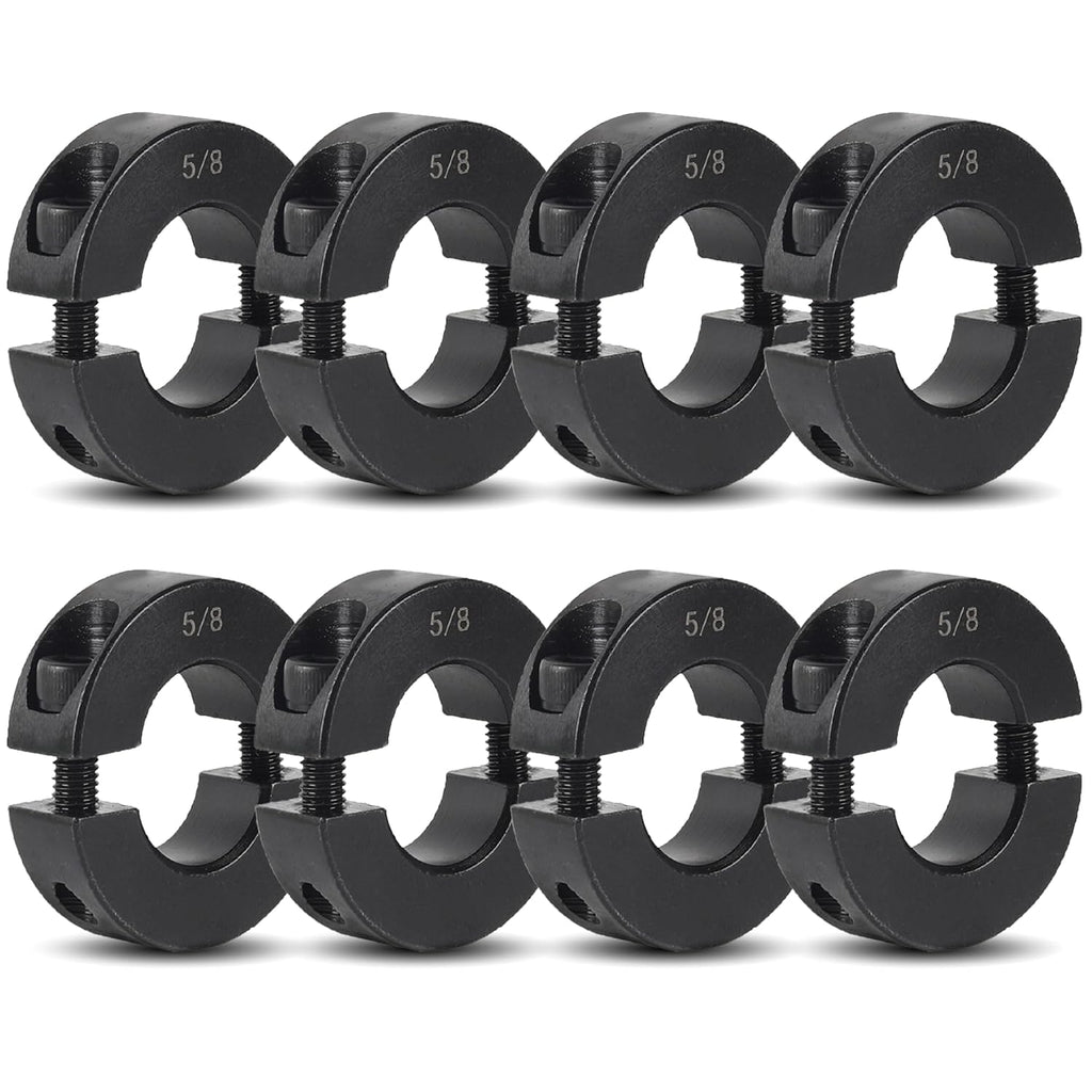 TonGass 5/8" Bore Double Split Clamp-On Shaft Collar Screw Set