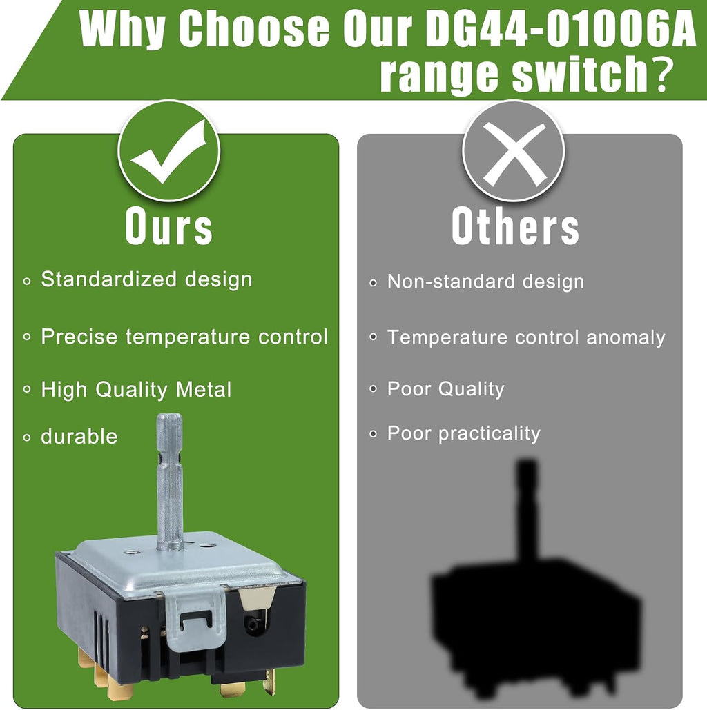 DG44-01006A PER001-02 D Dual Infinite Switch Compatible With Samsung Range