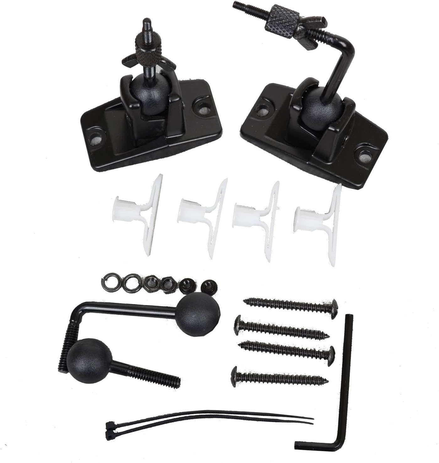 5 Black Universal Satellite and Audio Speaker Mount Bracket for Wall or Ceiling MS40B5 WM6