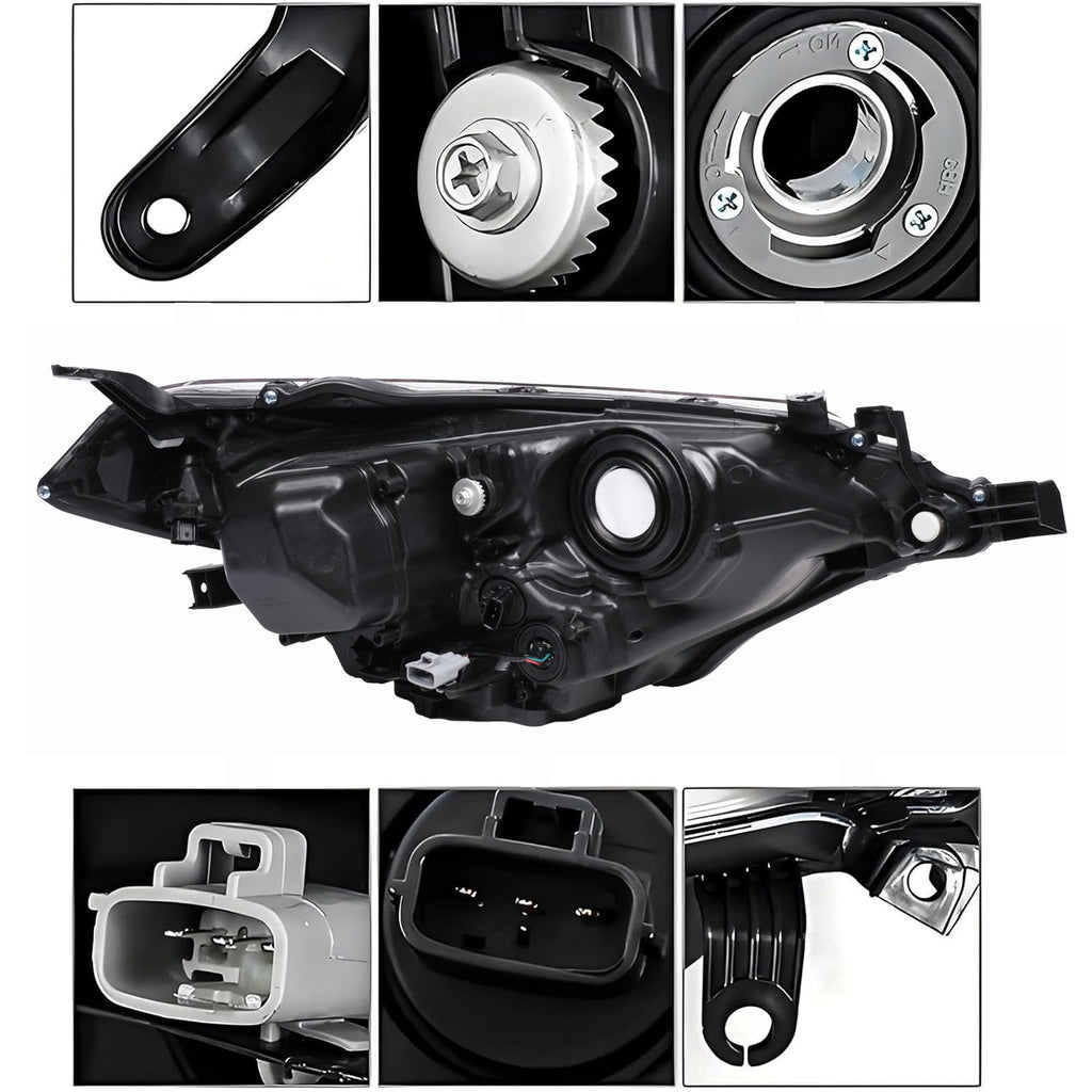 Projector Headlights Assembly Compatible with 2014 2015 2016 Toyota Corolla