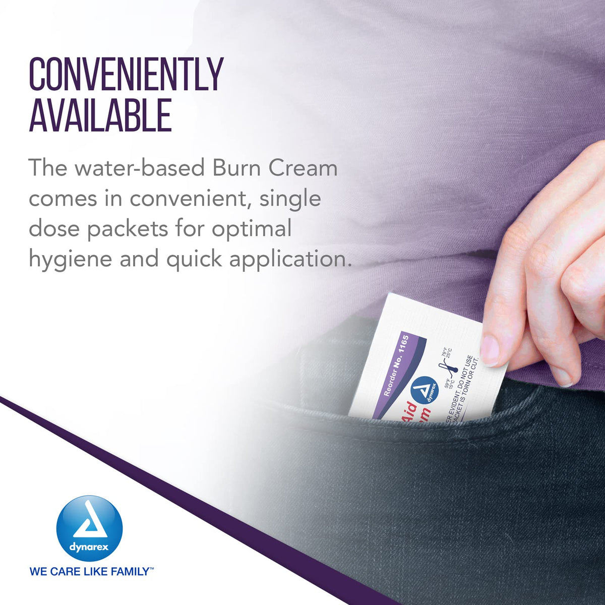 First Aid Burn Cream - Burn Ointment For Minor Cuts, Wounds, Burns - Single Dose Water-Based Formula with