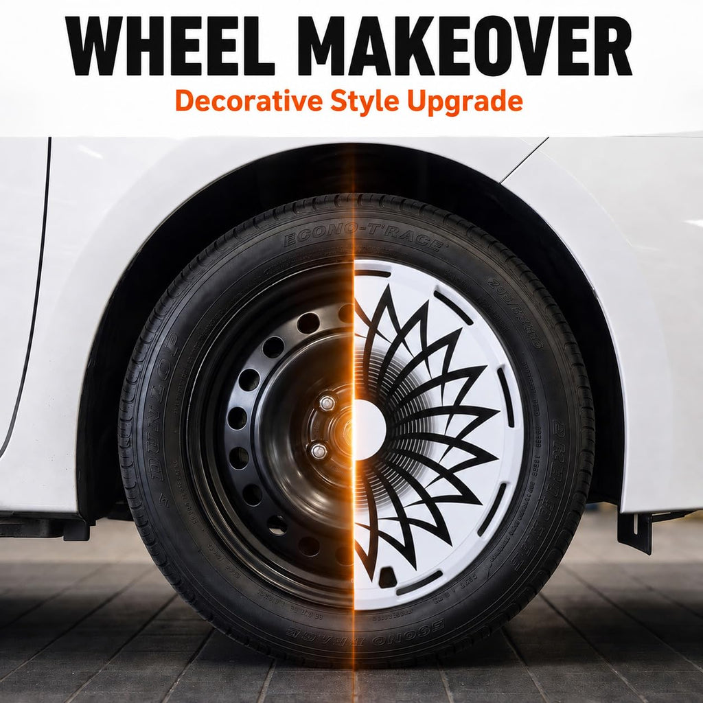 Universal 15 Inch Hubcaps Replacement, Aero disc Full Coverage Wheel Covers