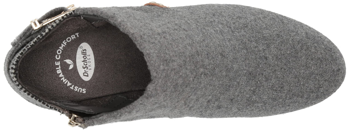 Dr. Scholl's Womens Create Ankle Bootie Mid Grey Flannel 8