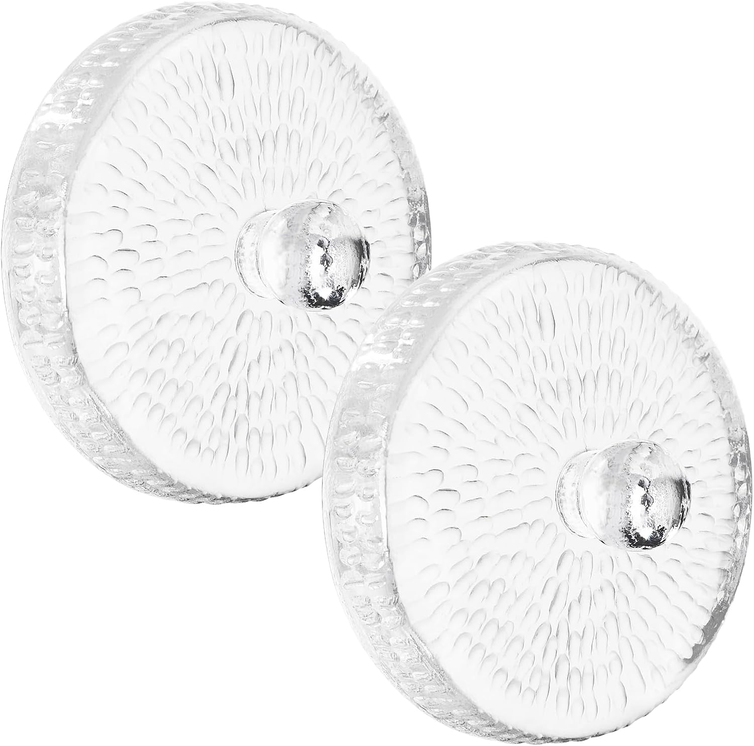 3.7 Inch Large Glass Fermentation Weights for Gallon Jars, 2 Pack