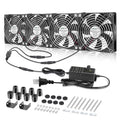 4X 120mm Server Rack Fan with Speed Control 110V 240V Ball Bearing