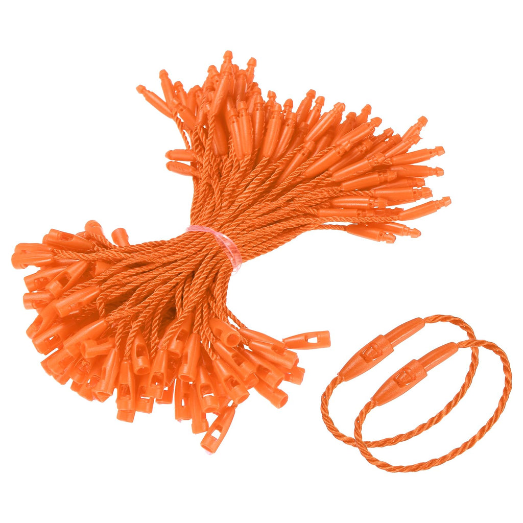 3" Polyester Hang Tag String Price Tag Ties Orange 200 Pcs