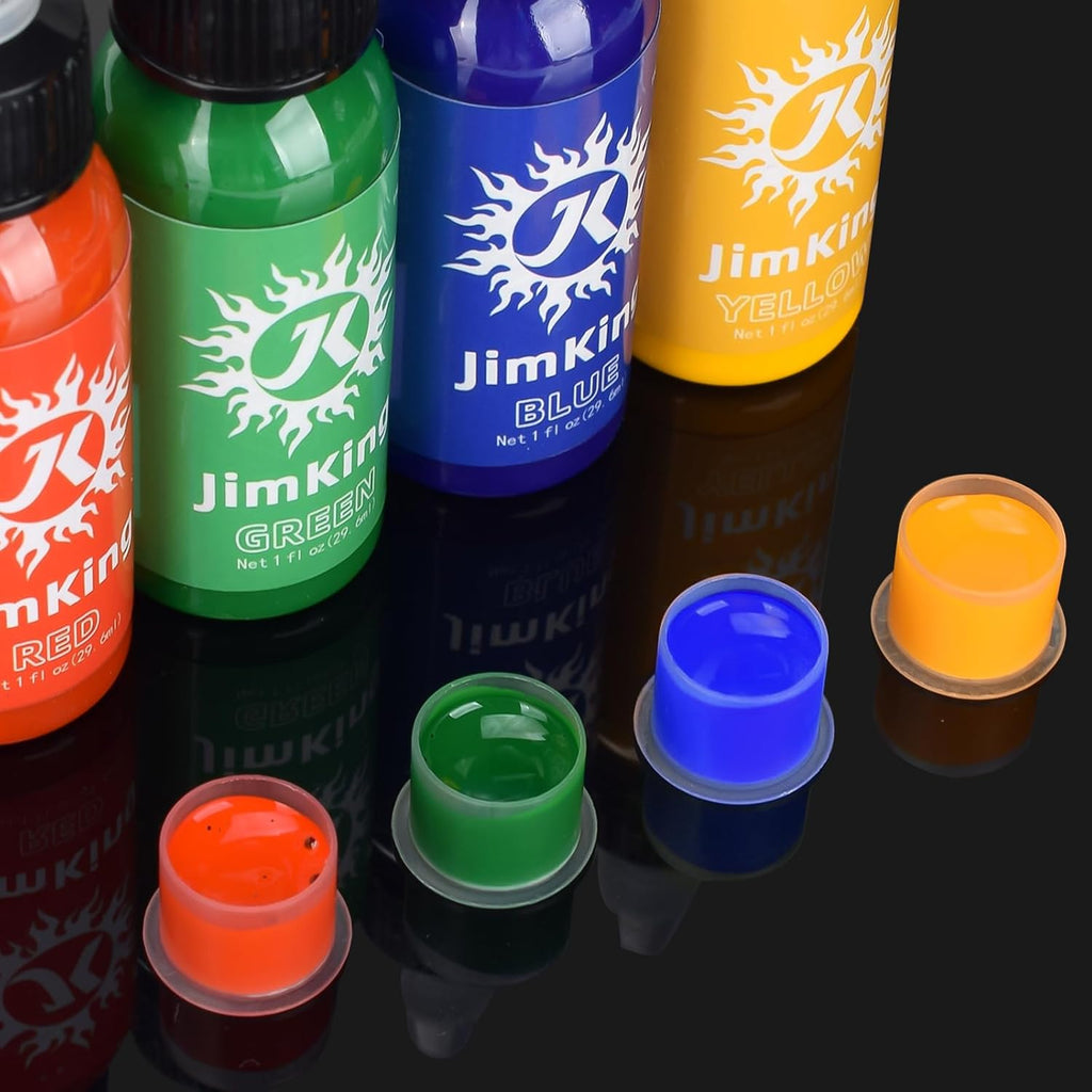 30ml Tattoo Ink, Tattoo Color Supply, 5 Colors Natural Plant Pigment for Permanent Makeup Tattoos, Long Lasting Vivid