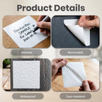 4" x 4" Large Label Stickers Roll Blank Vinyl Labels 500 Pcs