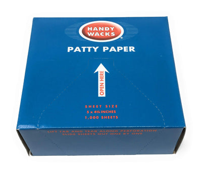 P-50-X, 5x4-3/4-Inch Hamburger Patty Papers, Disposable Meat Butcher Paper Sheets, 1000-Piece Pack