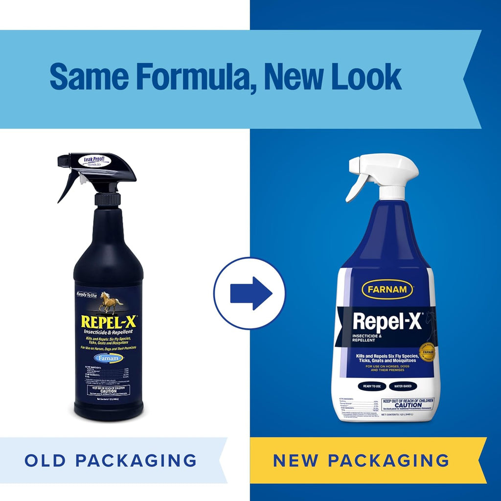 Repel-X Fly Spray for Horses, Ready To Use, 32 fl oz Spray