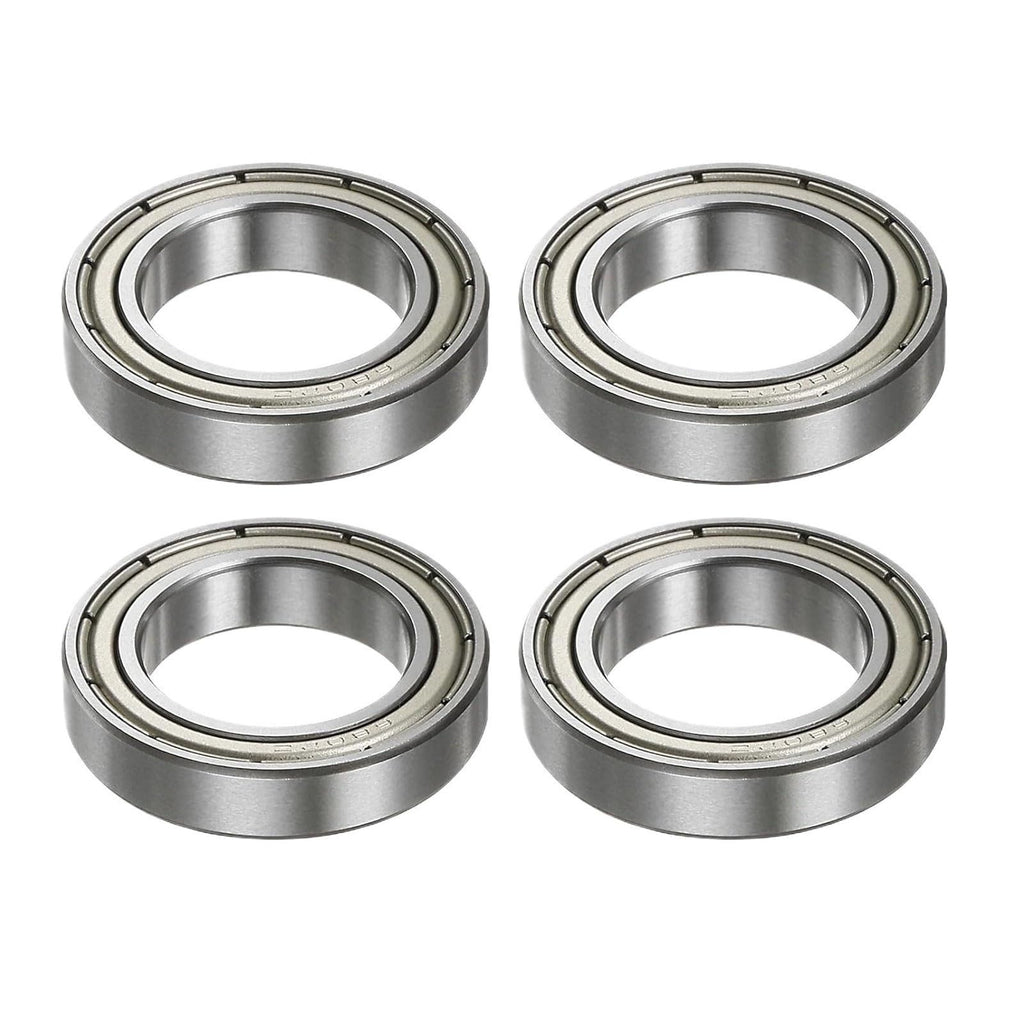 4Pcs 6802ZZ Deep Groove Ball Bearing