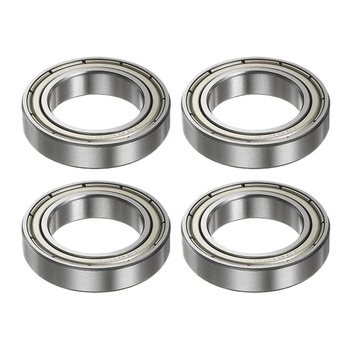 4Pcs 6802ZZ Deep Groove Ball Bearing