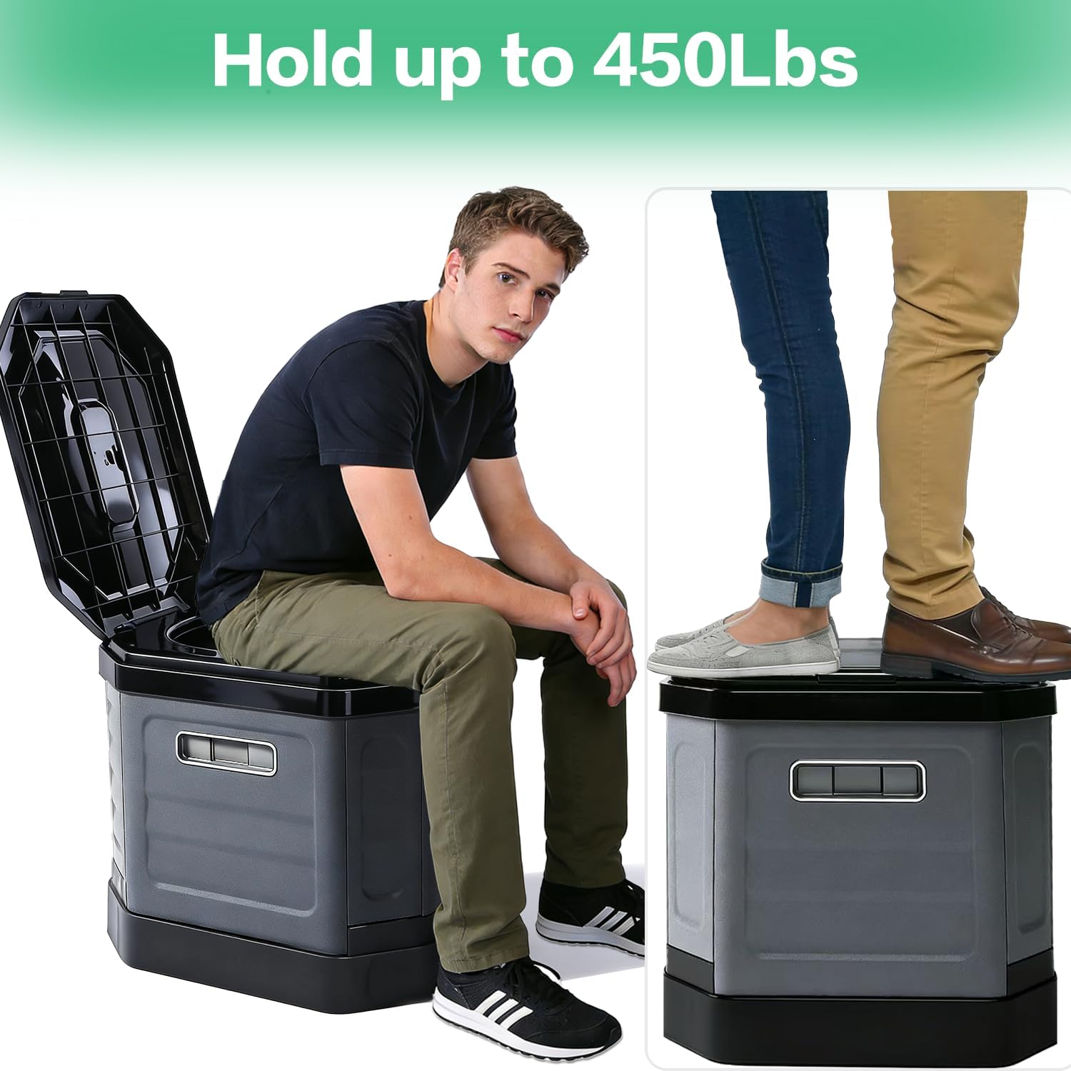 Camping Toilet for Adults - Portable Folding Toilet with Lid,Travel Portable Potty for Adults,Porta Potty Car