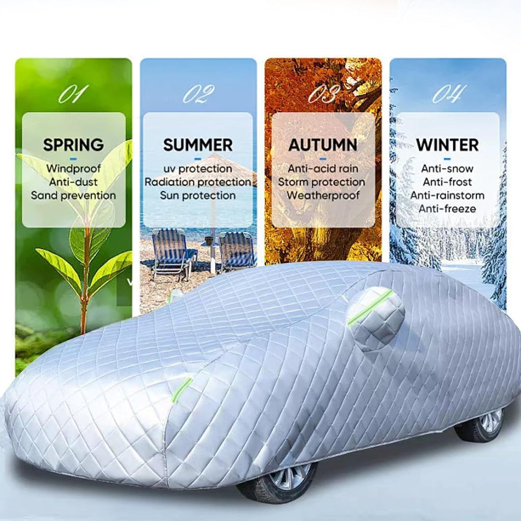 Hail Protector Car Cover Compatible with Toyota 4Runner 1995-2025 SUV 5 Layers Car Cover for Padded Hail Waterproof