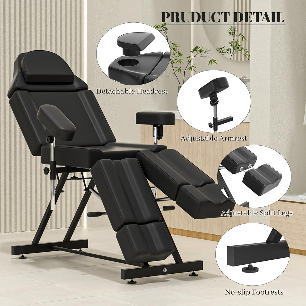 Facial Bed, Multipurpose Tattoo Chair for Client