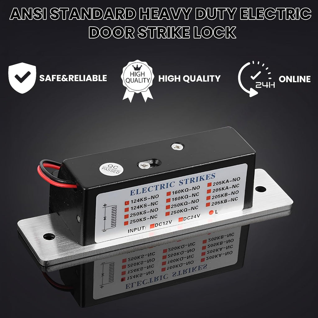 2026 Upgraded ANSI Standard Heavy Duty Electric Door Strike Lock for Door Access Control