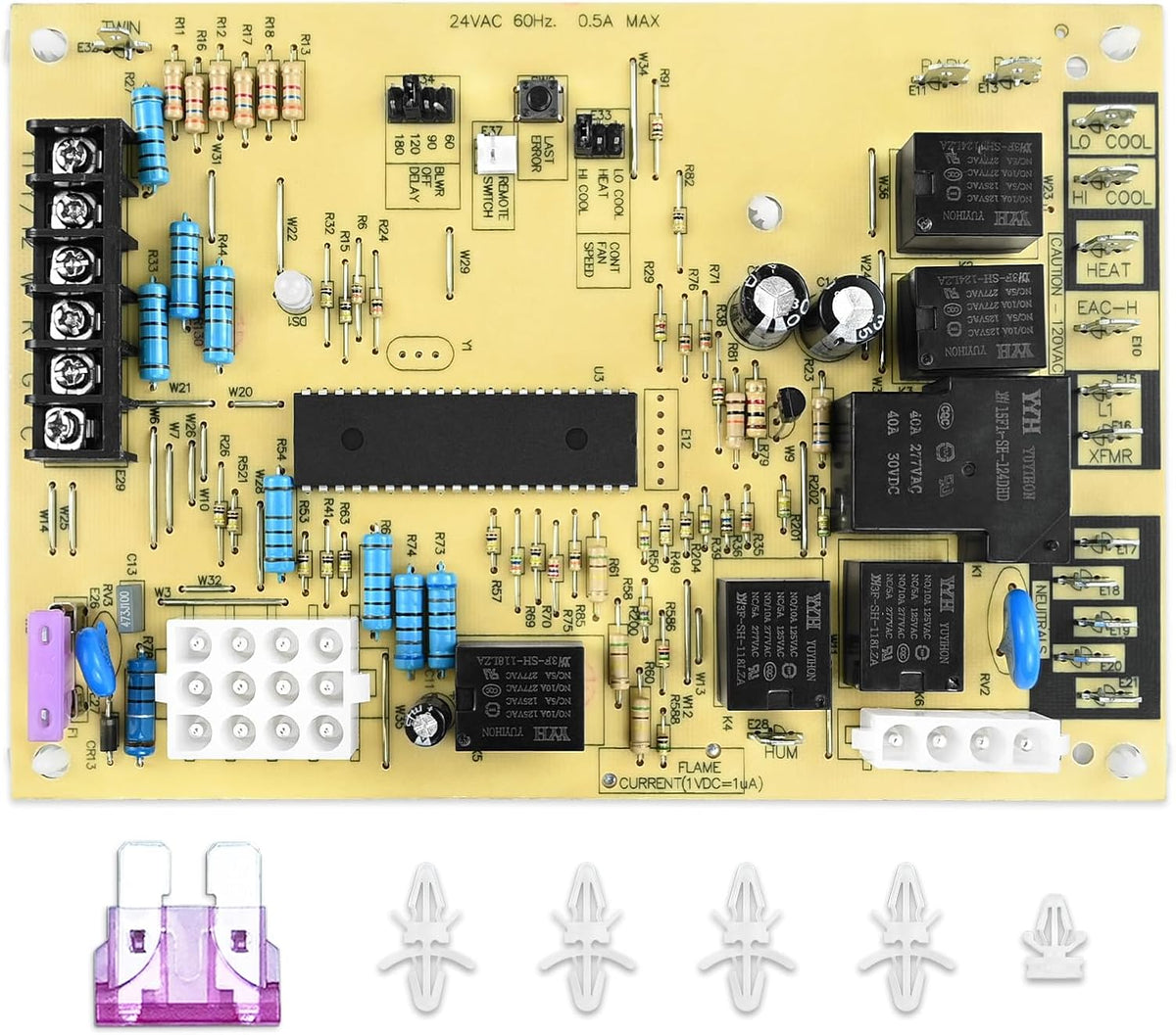 031-01267-001A S1-33103010000 Furnace Control Circuit Board 120V Compatible with White Rodgers 50A56-956 50A56-242 50A56-243,York,Luxaire, Coleman Integrated Control Furnaces