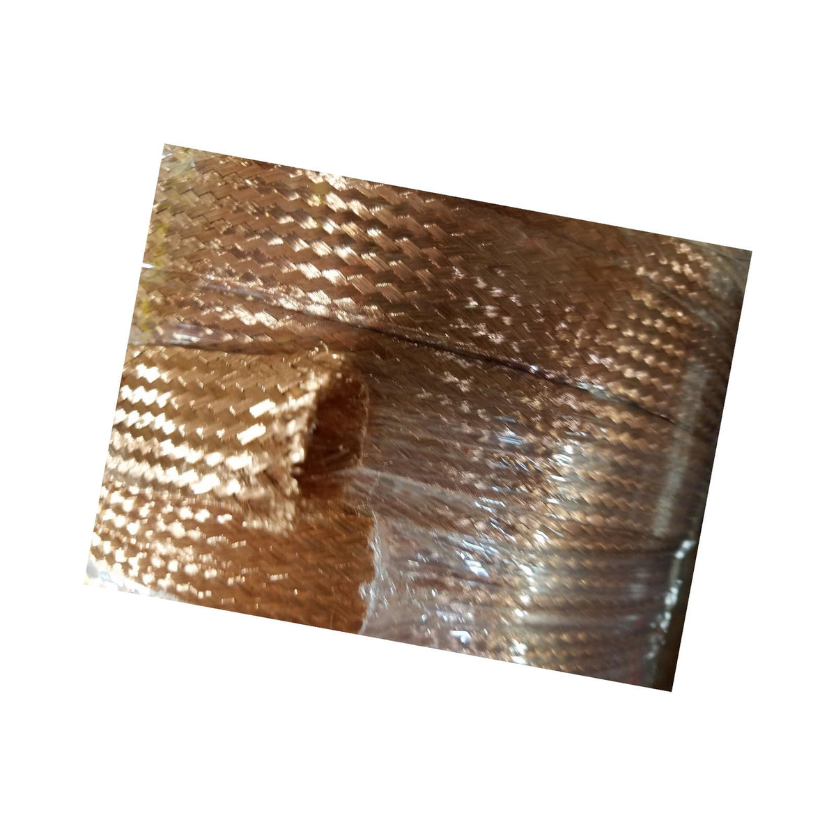 5 Feet 1" Braided Ground Strap Grounding Bare Copper Flat Braid