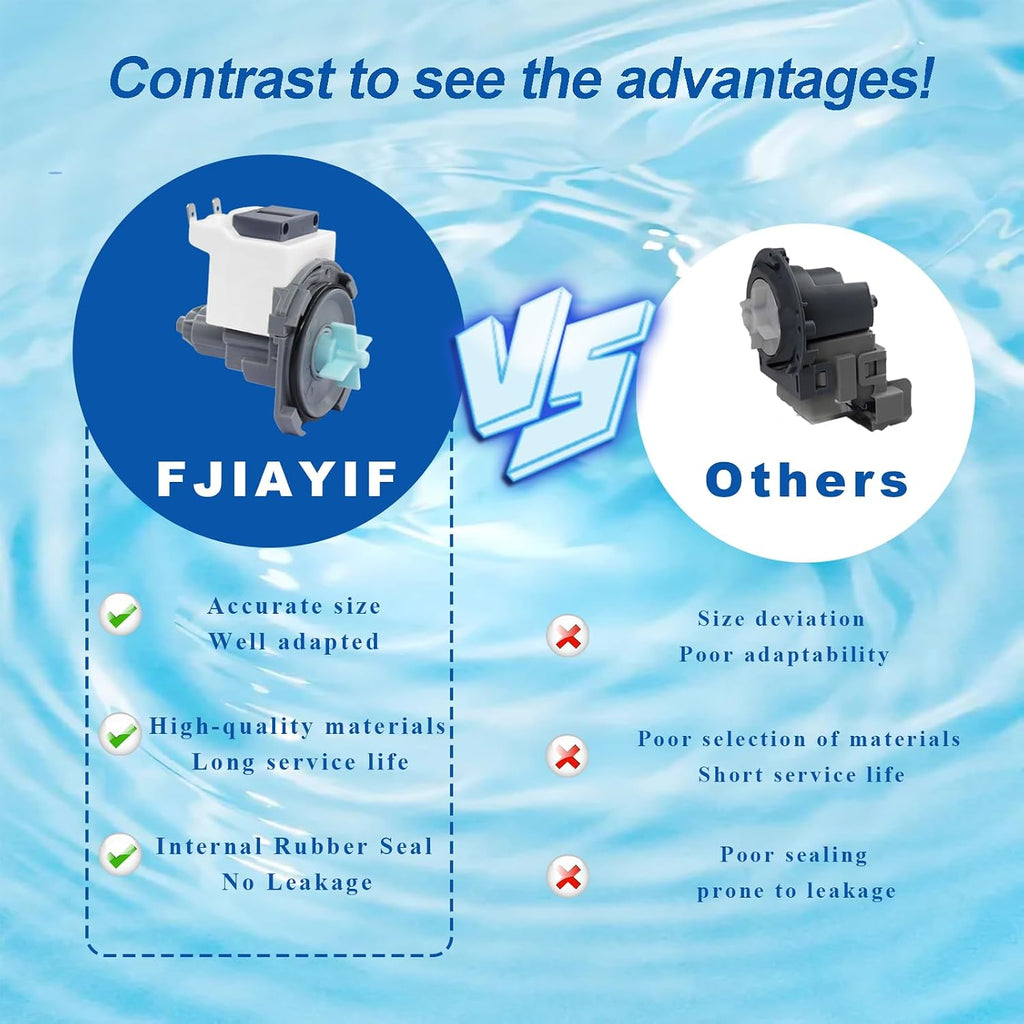 DD81-02635A Dishwasher Drain Pump Compatible with Samsung Dishwasher