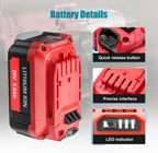 2 Pack 5.0Ah Lithium Battery Replacement for Craftsman 20V Battery
