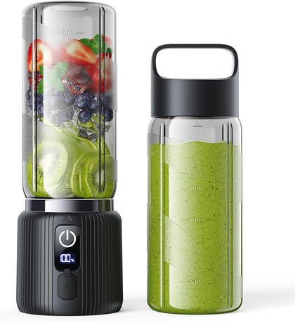 Portable Blender, Small Smoothie & Shake Maker with LED Display | 8 Blades, 22000 RPM, USB C Rechargeable Personal