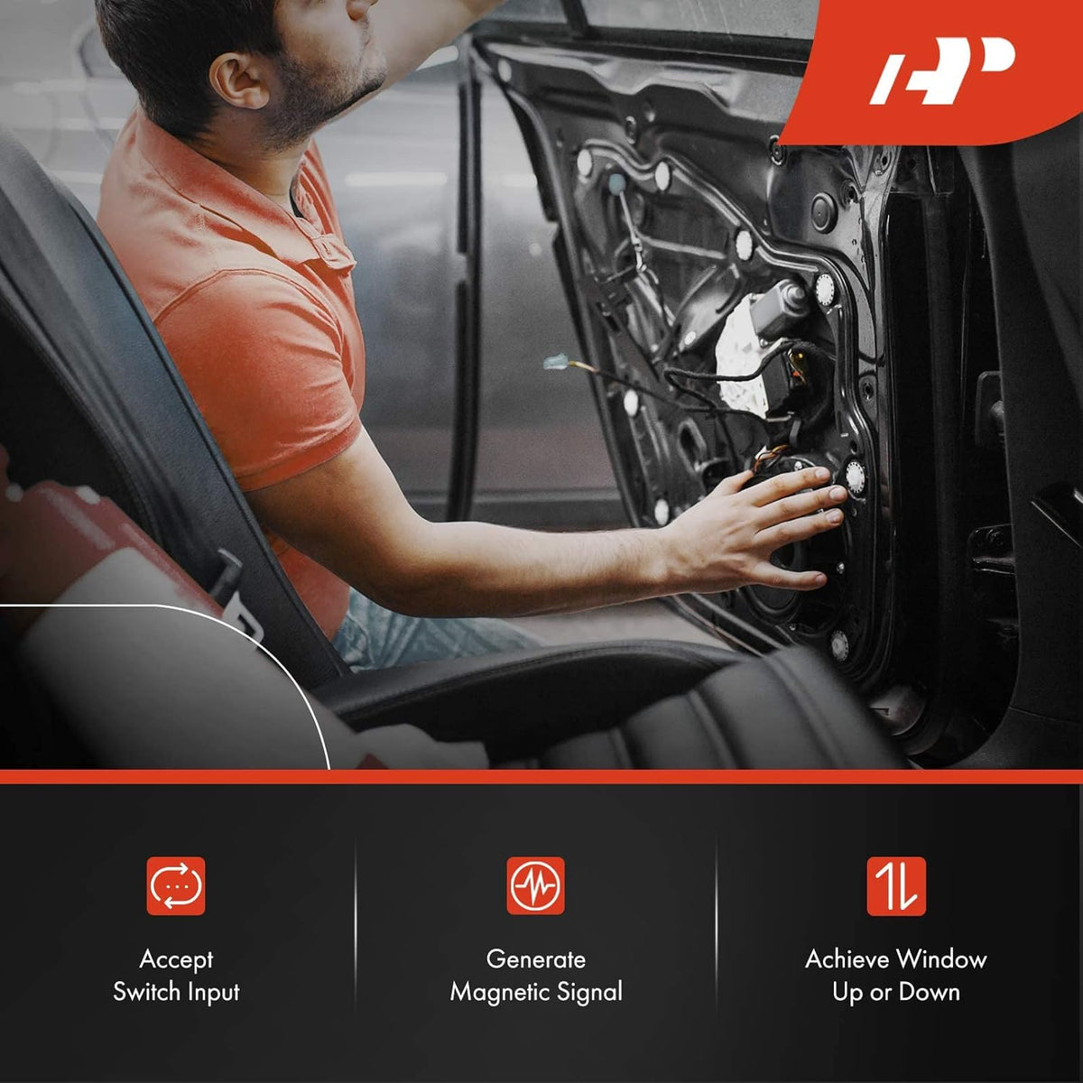 A-Premium Power Window Lift Motor, with 2-Pin Plug
