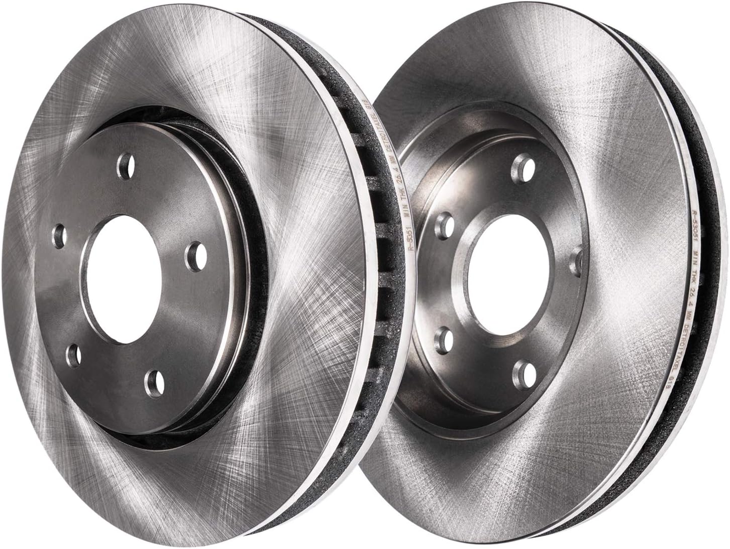 Front Brake Kit for 08-12 Chrysler Town & Country | Dodge Grand Caravan 09-12 VW Routan, Disc Brake Rotors Ceramic