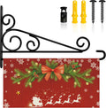 Garden Flag Hanger for Wall Fits Flag Width Smaller Than 13.4 inch, Garden Flag Holder for Outside, Banner Hanger for