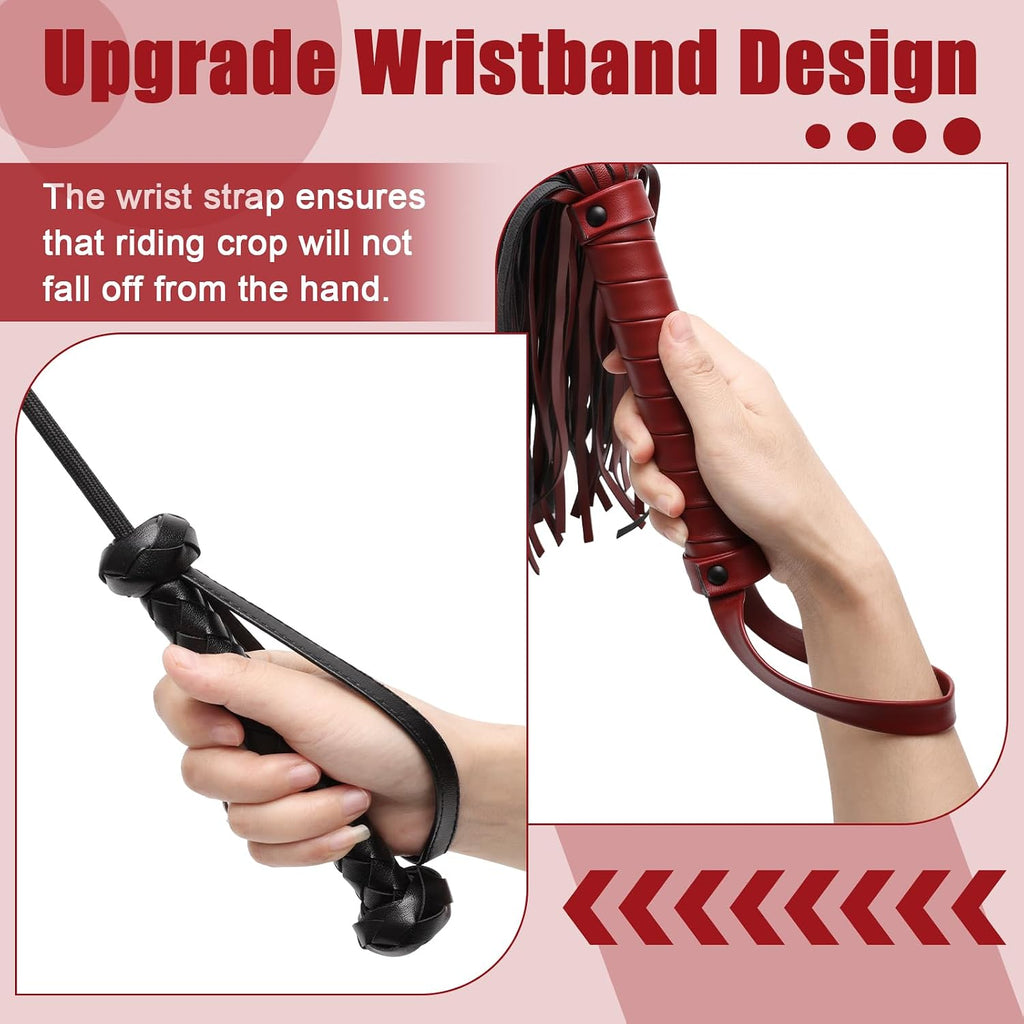 2 PCS Riding Crop for Horse, 18 Inch Horse Whip, 20 Inch Riding Crop