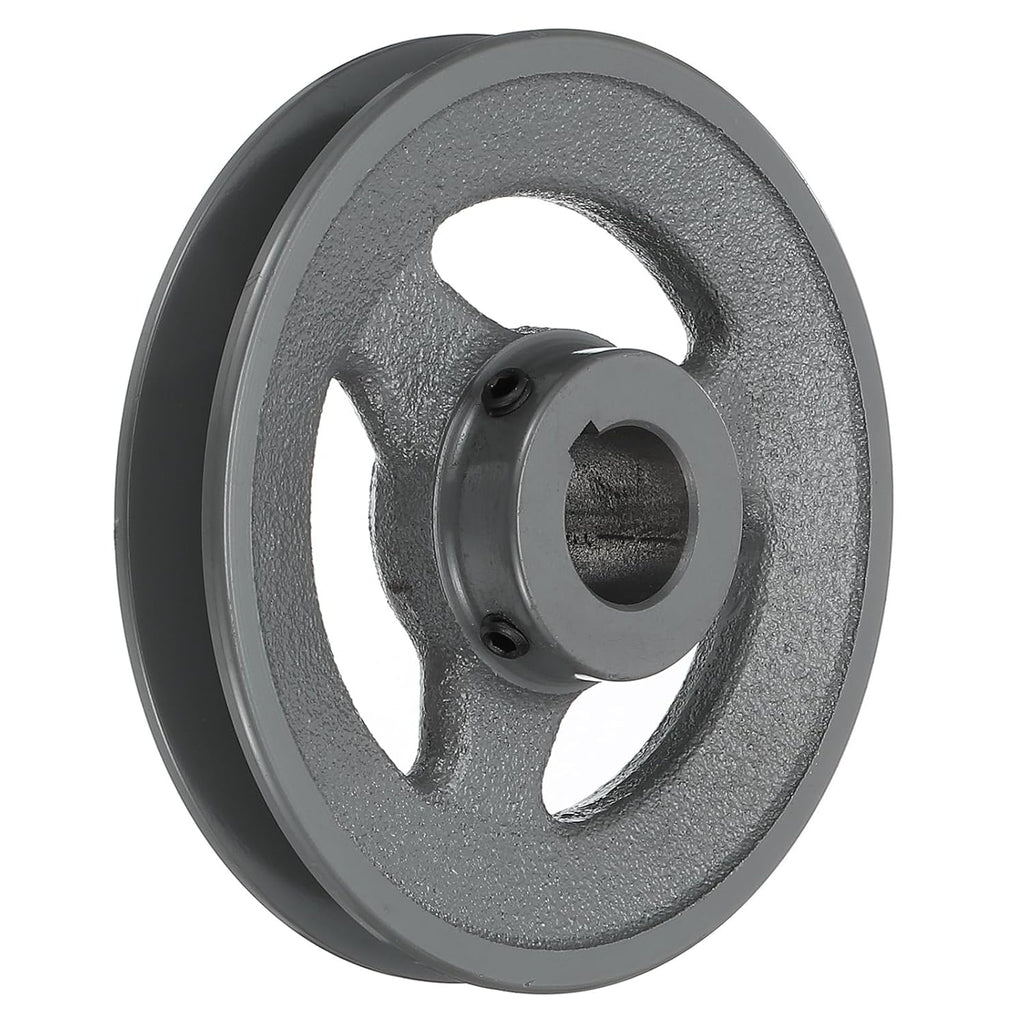 uxcell AK49-1 V-Belt Sheave 1" Bore, 4.75" OD, Single Groove Web Sheave