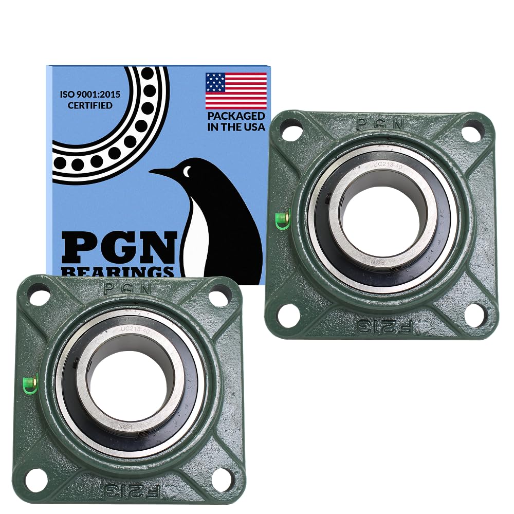 PGN UCF213-40 (2 Pack) Square Flange Bearing 2-1/2" Bore