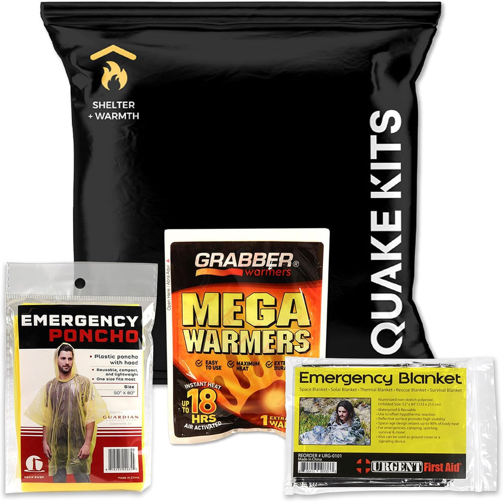 1-4 Person, 72 Hour Prepared Survival Kit for Disaster Preparedness | First Aid, Preparedness Tools, Food & Water