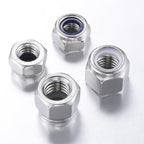 Wensilon(10pcs) M14 Self Clinching Nuts 304 Stainless Steel Self-Lock Nylon Inserted Hex Lock Nuts