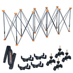 Arachni-Flex Portable Workbench 2x8ft Collapsible Workstand - Heavy Duty Folding Work Table Base, 2500 lbs Capacity