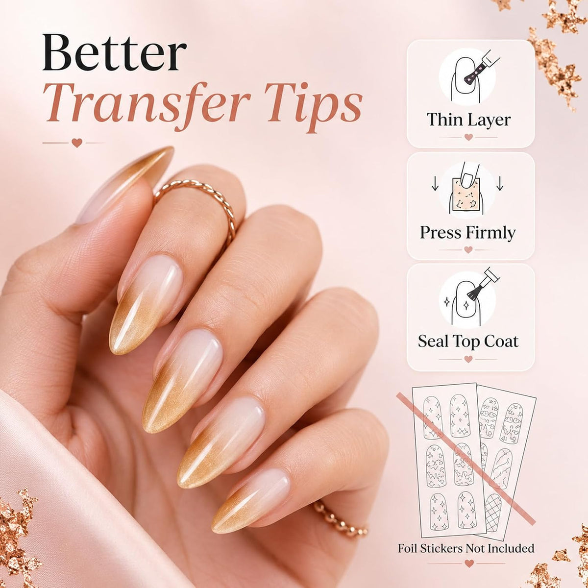 Beetles Nail Foil Glue Transfer Gel for Nails 1PCS 15ML
