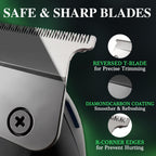 Beard Trimmer for Men,Zero Gapped Professional Hair Edger Clippers