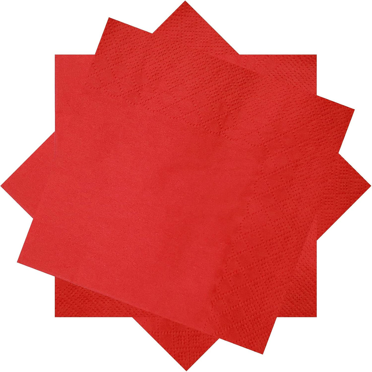 300 Count Red Cocktail Beverage Paper Napkins 2-Ply