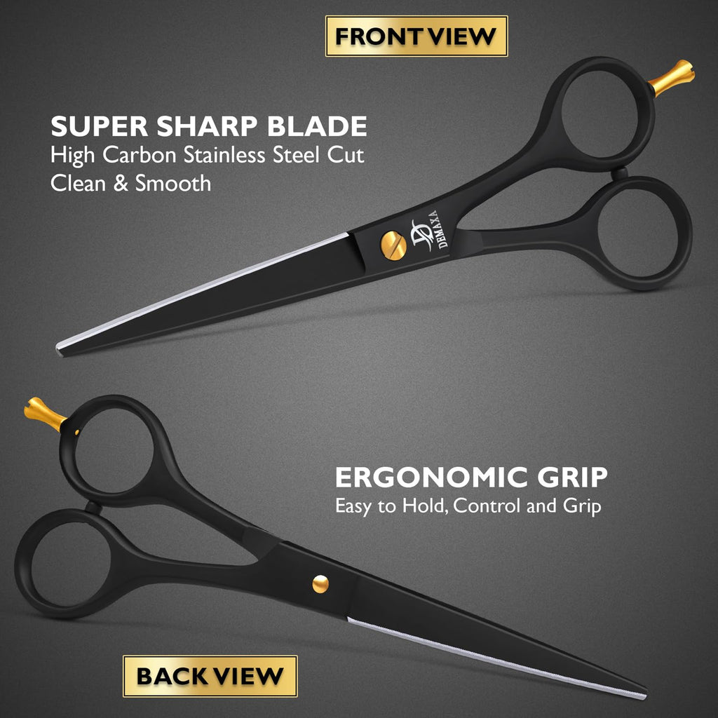 Professional Hair Scissors 6.5 Inch - Premium High Carbon Stainless Steel Barber Salon Hair Shears for Haircut