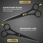 Professional Hair Scissors 6.5 Inch - Premium High Carbon Stainless Steel Barber Salon Hair Shears for Haircut
