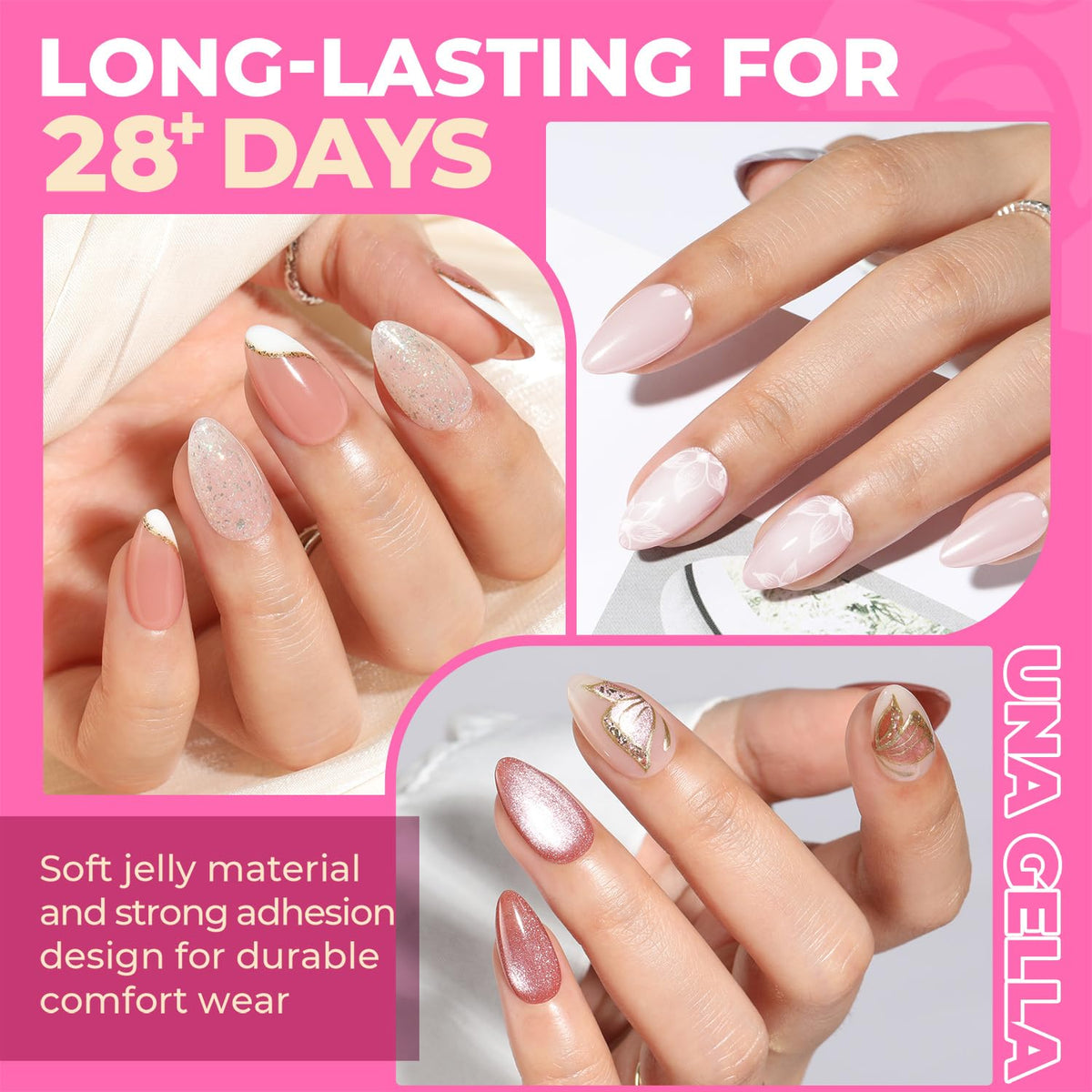Short Almond Nail Tips 504PCS Short Fake Nails Soft Press Ons