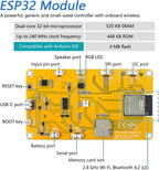 Freenove Bitcoin Miner Solo Lottery Miner, ESP32 CYD 4.0" Touch Display 320x480 Pixel TN Screen ST7796 Driver, Dual-core 32-bit 240 MHz Microcontroller WiFi+BT Programmable, Code Tutorial