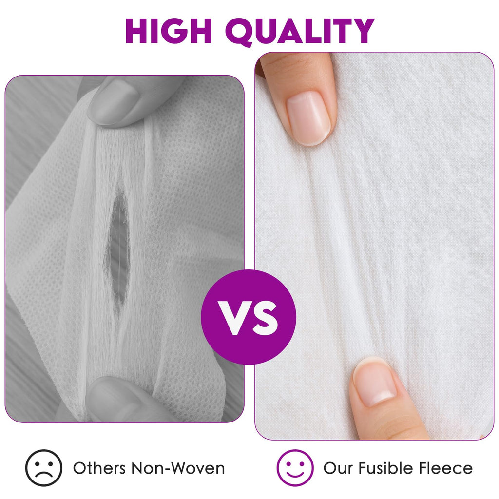 Fusible Fleece Interfacing, 12.2" x 10 Yards Medium-Light Weight