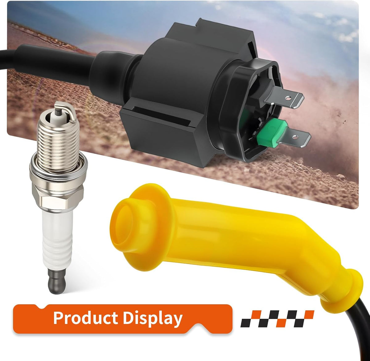 Ignition Coil W/Wire Cap For Honda Foreman Rubicon 500 TRX500 2005-2013