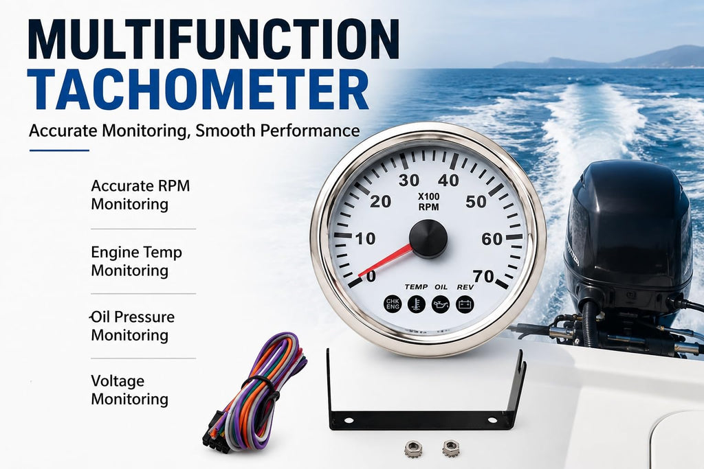 White Multifunction Tachometer 34200-93J14 for Suzuki Outboard
