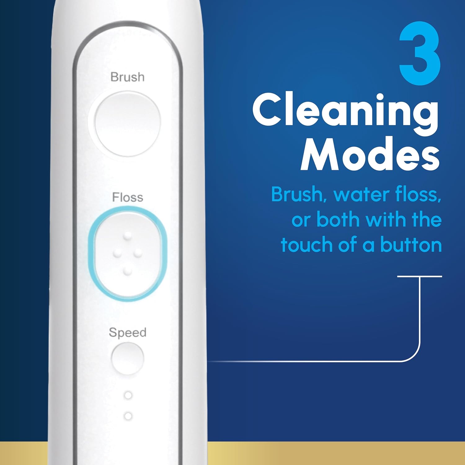 Sonic-Fusion 2.0 Professional Flossing Electric Toothbrush with Water Flosser Combo Two In One, For Daily Gum Care